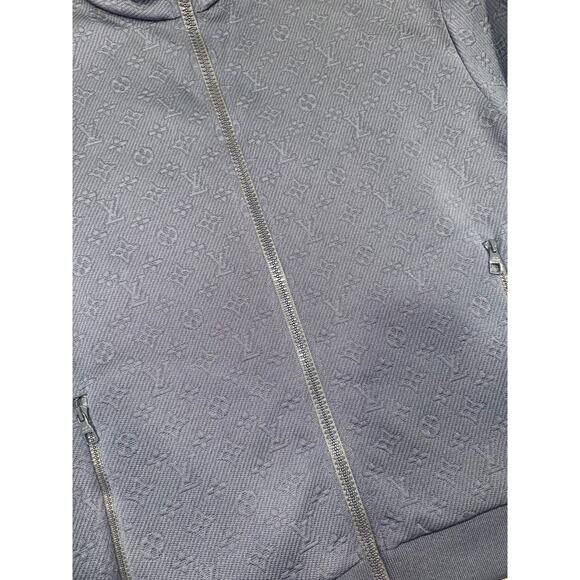 Louis Vuitton LVSE Monogram Zip Through Top Logo Grey Gris Track Jacket M Medium - Picture 10 of 16
